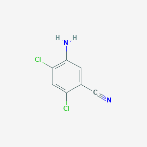 molecular formula C7H4Cl2N2 B15385045 5-Amino-2,4-dichlorobenzonitrile 