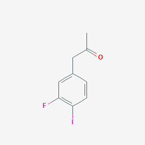 molecular formula C9H8FIO B15385058 1-(3-Fluoro-4-iodophenyl)propan-2-one 
