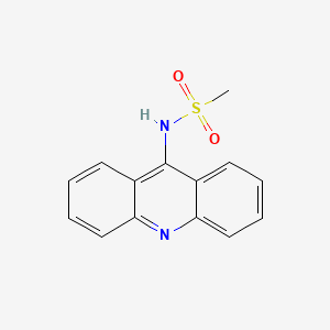 molecular formula C14H12N2O2S B15385143 Methanesulfonamide, N-9-acridinyl- CAS No. 97869-48-2