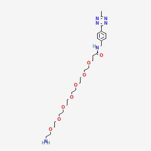 molecular formula C27H44N6O8 B15385222 Methyltetrazine-amino-PEG7-amine 