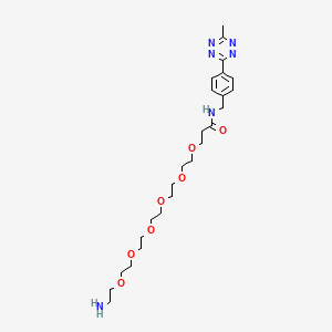 molecular formula C25H40N6O7 B15385235 Methyltetrazine-amino-PEG6-amine 