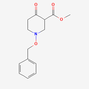 molecular formula C14H17NO4 B15385382 Methyl 1-(benzyloxy)-4-oxopiperidine-3-carboxylate 