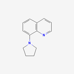 molecular formula C13H14N2 B15385386 8-(Pyrrolidin-1-yl)quinoline 