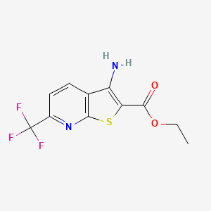 molecular formula C11H9F3N2O2S B15385427 Ethyl 3-amino-6-(trifluoromethyl)thieno[2,3-b]pyridine-2-carboxylate 