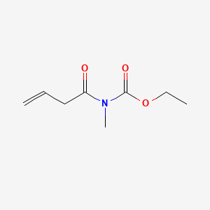 molecular formula C8H13NO3 B15385564 ethyl N-but-3-enoyl-N-methylcarbamate 