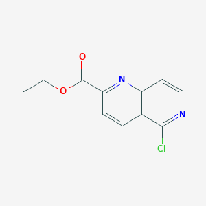molecular formula C11H9ClN2O2 B15385578 Ethyl 5-chloro-1,6-naphthyridine-2-carboxylate 