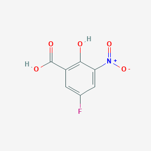 molecular formula C7H4FNO5 B153857 5-Fluoro-2-hydroxy-3-nitrobenzoic acid CAS No. 130046-91-2