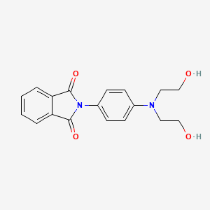 molecular formula C18H18N2O4 B15385787 2-[4-[Bis(2-hydroxyethyl)amino]phenyl]-1H-isoindole-1,3(2H)-dione CAS No. 118839-38-6