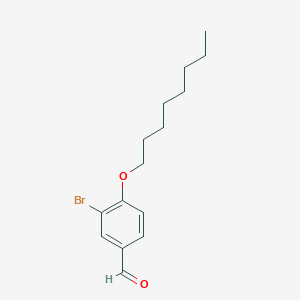 molecular formula C15H21BrO2 B15385976 3-Bromo-4-(octyloxy)benzaldehyde CAS No. 101500-22-5