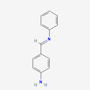 molecular formula C13H12N2 B15386007 4-[(E)-(Phenylimino)methyl]aniline CAS No. 19795-97-2