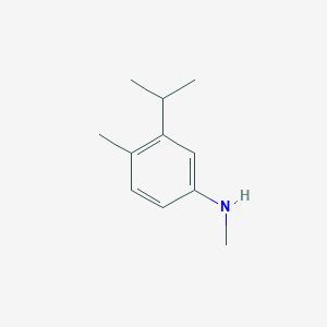 molecular formula C11H17N B15386057 3-Isopropyl-N,4-dimethylaniline CAS No. 66789-72-8