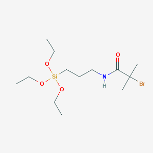 molecular formula C13H28BrNO4Si B15386088 Propanamide, 2-bromo-2-methyl-N-[3-(triethoxysilyl)propyl]- CAS No. 908595-77-7