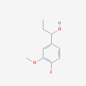 molecular formula C10H13FO2 B15386124 I+/--Ethyl-4-fluoro-3-methoxybenzenemethanol CAS No. 82846-21-7