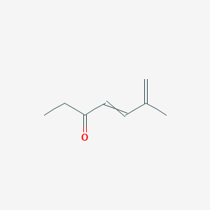 molecular formula C8H12O B15386164 6-Methylhepta-4,6-dien-3-one CAS No. 100036-65-5