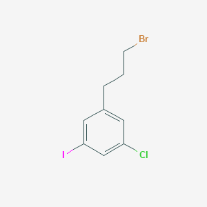molecular formula C9H9BrClI B15386294 1-(3-Bromopropyl)-3-chloro-5-iodobenzene 