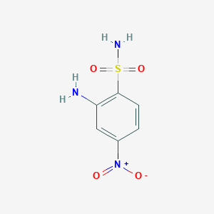 molecular formula C6H7N3O4S B15386299 2-Amino-4-nitrobenzenesulfonamide CAS No. 4140-86-7