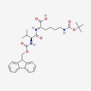 molecular formula C31H41N3O7 B15386352 N2-((((9H-fluoren-9-yl)methoxy)carbonyl)-L-valyl)-N6-(tert-butoxycarbonyl)-L-lysine 