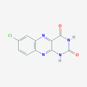molecular formula C10H5ClN4O2 B15386435 7-Chloroalloxazine CAS No. 3273-42-5