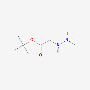 molecular formula C7H16N2O2 B15386476 tert-Butyl (2-methylhydrazinyl)acetate CAS No. 112082-26-5