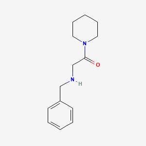 molecular formula C14H20N2O B15386599 Piperidine, 1-[[(phenylmethyl)amino]acetyl]- CAS No. 100875-44-3