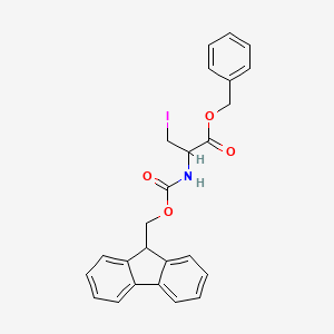 molecular formula C25H22INO4 B15386679 Fmoc-beta-Iodo-L-Ala-OBzl 