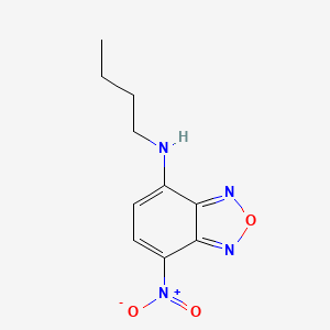 molecular formula C10H12N4O3 B15386763 N-Butyl-7-nitro-2,1,3-benzoxadiazol-4-amine CAS No. 62054-64-2