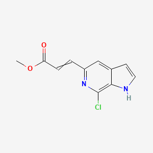 molecular formula C11H9ClN2O2 B15386815 methyl 3-(7-chloro-1H-pyrrolo[2,3-c]pyridin-5-yl)prop-2-enoate 