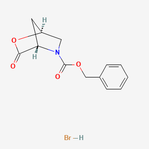 molecular formula C13H14BrNO4 B15386830 Benzyl (1S,4S)-3-oxo-2-oxa-5-azabicyclo[2.2.1]heptane-5-carboxylate hydrobromide 