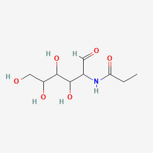 molecular formula C9H17NO6 B15386834 N-((2R,3R,4R,5R)-3,4,5,6-Tetrahydroxy-1-oxohexan-2-yl)propionamide 