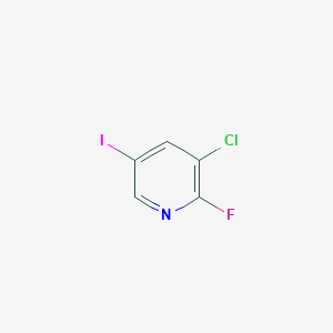 molecular formula C5H2ClFIN B15386835 3-Chloro-2-fluoro-5-iodopyridine 
