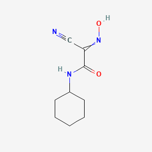 molecular formula C9H13N3O2 B15386847 Acetamide, 2-cyano-N-cyclohexyl-2-(hydroxyimino)- CAS No. 70792-07-3