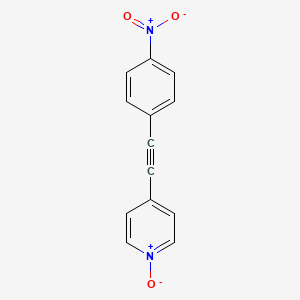 molecular formula C13H8N2O3 B15386861 Pyridine, 4-[(4-nitrophenyl)ethynyl]-, 1-oxide CAS No. 101676-59-9