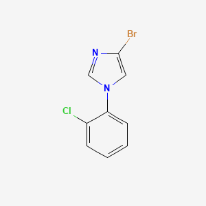 molecular formula C9H6BrClN2 B15386943 4-bromo-1-(2-chlorophenyl)-1H-imidazole 