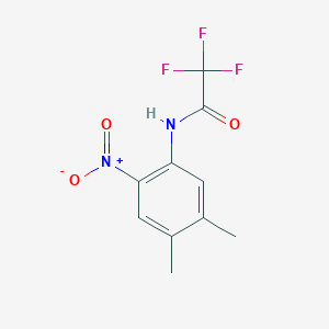 molecular formula C10H9F3N2O3 B15387073 N-(4,5-dimethyl-2-nitrophenyl)-2,2,2-trifluoroacetamide 