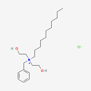 molecular formula C22H40ClNO2 B15387080 Di(2-hydroxyethyl)benzylundecylammonium chloride CAS No. 102571-39-1
