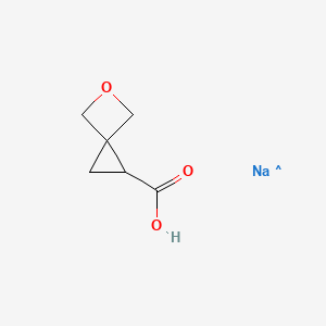 molecular formula C6H8NaO3 B15387091 5-Oxaspiro[2.3]hexane-1-carboxylic acid;sodium salt 