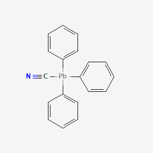 molecular formula C19H15NPb B15387113 Plumbanecarbonitrile, triphenyl- CAS No. 10177-50-1