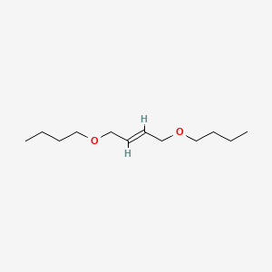 molecular formula C12H24O2 B15387228 2-Butene, 1,4-dibutoxy-, (2E)- 