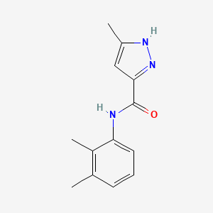 molecular formula C13H15N3O B15387315 N-(2,3-Dimethylphenyl)-5-methyl-5-pyrazolecarboxamide CAS No. 101708-05-8