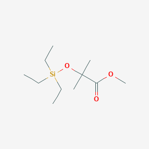 molecular formula C11H24O3Si B15387479 Methyl 2-methyl-2-[(triethylsilyl)oxy]propanoate CAS No. 102307-27-7