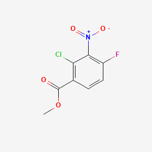 molecular formula C8H5ClFNO4 B15387502 Methyl 2-chloro-4-fluoro-3-nitrobenzoate 