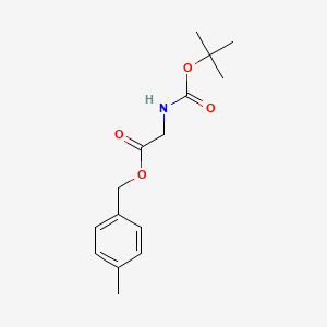 molecular formula C15H21NO4 B15387524 4-Methylbenzyl (tert-butoxycarbonyl)glycinate 