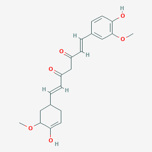 molecular formula C21H24O6 B15387545 (1E,6E)-1-(4-hydroxy-3-methoxyphenyl)-7-(4-hydroxy-5-methoxycyclohex-3-en-1-yl)hepta-1,6-diene-3,5-dione 