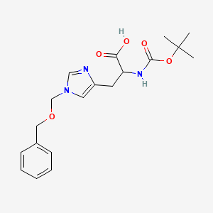 molecular formula C19H25N3O5 B15387559 N-[(1,1-Dimethylethoxy)carbonyl]-1-[(phenylmethoxy)methyl]-L-histidine 