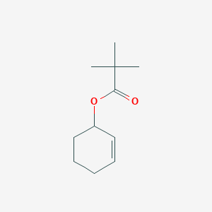 molecular formula C11H18O2 B15387657 Propanoic acid, 2,2-dimethyl-, 2-cyclohexen-1-yl ester CAS No. 102147-31-9