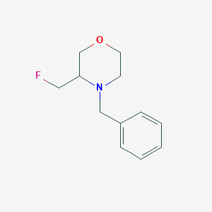 molecular formula C12H16FNO B15387673 (R)-4-Benzyl-3-(fluoromethyl)morpholine 
