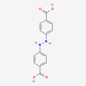 molecular formula C14H12N2O4 B15387758 Benzoic acid, 4,4'-(hydrazine-1,2-diyl)bis- CAS No. 62327-30-4