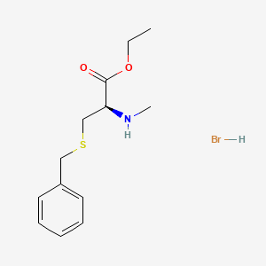 molecular formula C13H20BrNO2S B15387779 S-benzyl N-Methylcysteine ethyl ester hydrobromide 