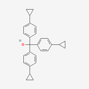 molecular formula C28H28O B15387965 Tris(4-cyclopropylphenyl)methanol CAS No. 10277-87-9