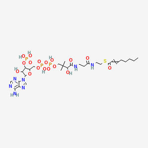 molecular formula C29H48N7O17P3S B15387997 S-[2-[3-[[4-[[[5-(6-aminopurin-9-yl)-4-hydroxy-3-phosphonooxyoxolan-2-yl]methoxy-hydroxyphosphoryl]oxy-hydroxyphosphoryl]oxy-2-hydroxy-3,3-dimethylbutanoyl]amino]propanoylamino]ethyl] oct-2-enethioate CAS No. 66060-79-5